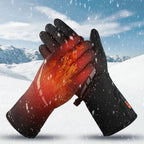 Heated Gloves Battery-Heated Waterproof & Windproof Touchscreen Compatible