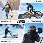 Heated Gloves Battery-Heated Waterproof & Windproof Touchscreen Compatible