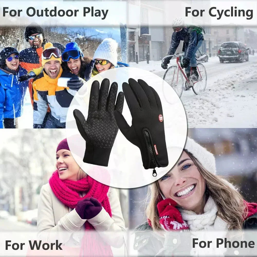 Heated Gloves Insulated Touchscreen Waterproof & Windproof