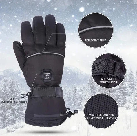 Heated Gloves Rechargeable 3 Heat Levels Lightweight