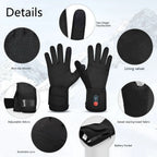 Heated Gloves Rechargeable Dual-Zone Touchscreen