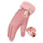 Heated Gloves Rechargeable Wool-Lined Touchscreen
