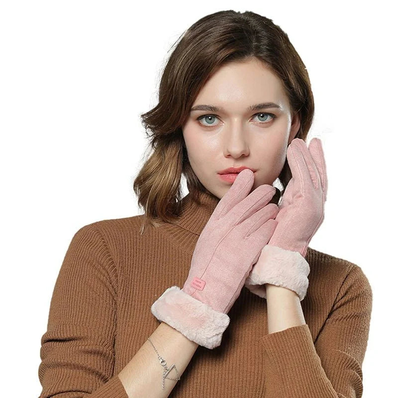 Heated Gloves Rechargeable Wool-Lined Touchscreen