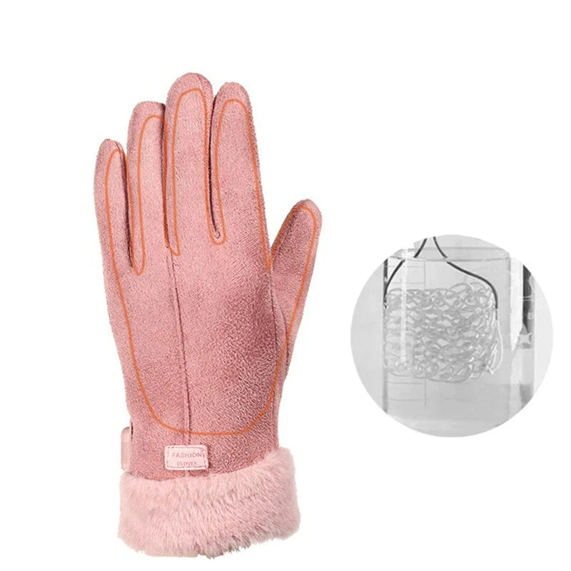 Heated Gloves Rechargeable Wool-Lined Touchscreen