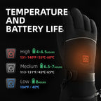 Heated Gloves USB Rechargeable 3-Level Heating