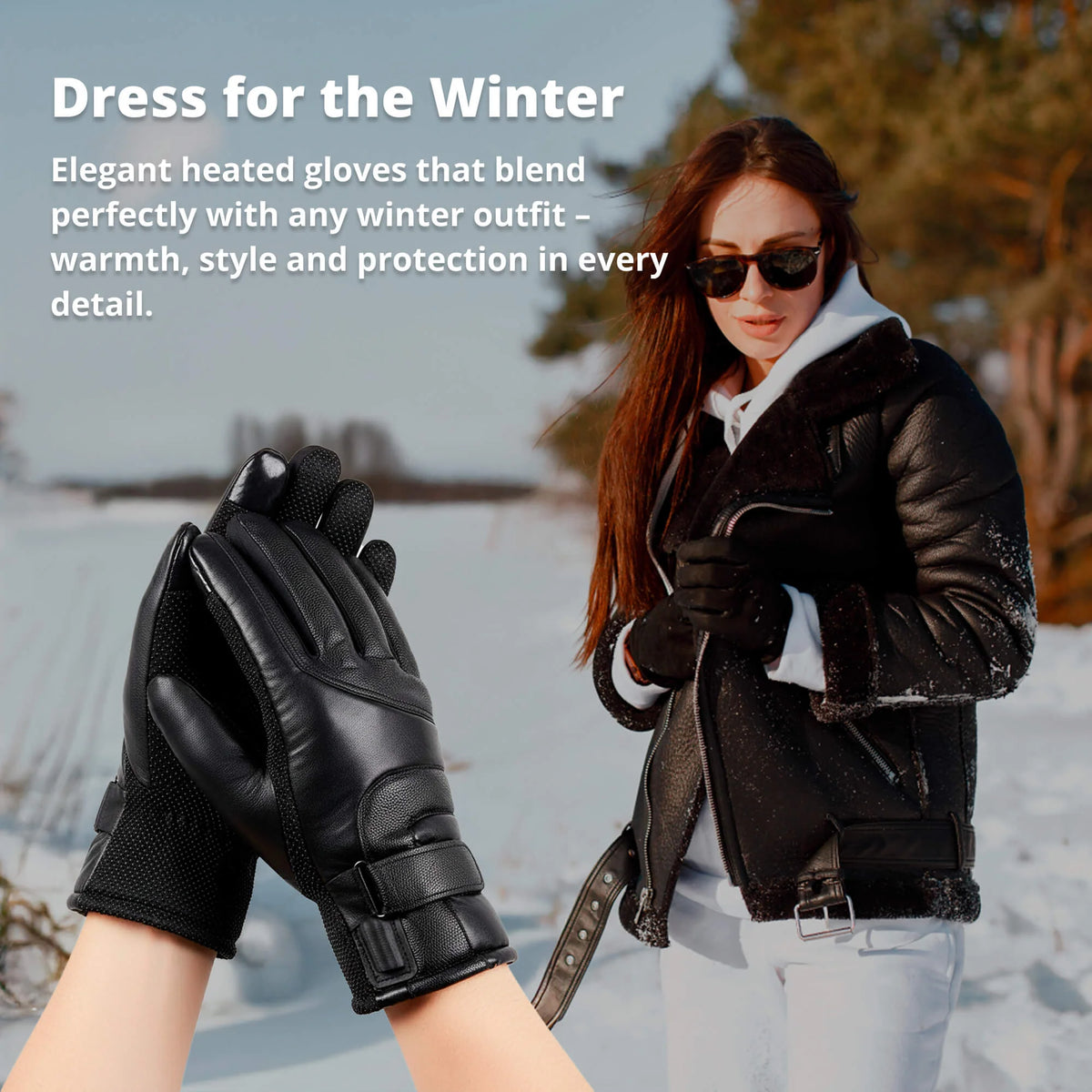 Heated Gloves USB Rechargeable Touchscreen Compatible & Water-Repellent