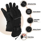 Heated Gloves Water-Resistant 3 Heat Levels 8-Hour Warmth