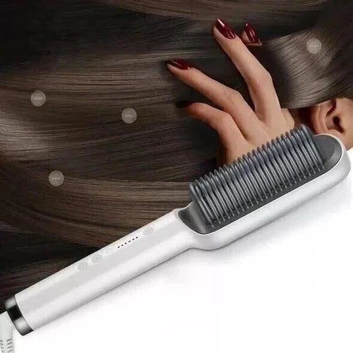 Heated Hair Comb Ion-Infused Frizz Control & Adjustable Heat