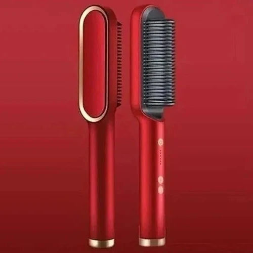 Heated Hair Comb Ion-Infused Frizz Control & Adjustable Heat