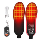 Heated Insoles Adjustable Heat Rechargeable Battery & Wireless Remote