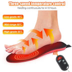 Heated Insoles Rechargeable & Adjustable Heat 10-Hour Warmth