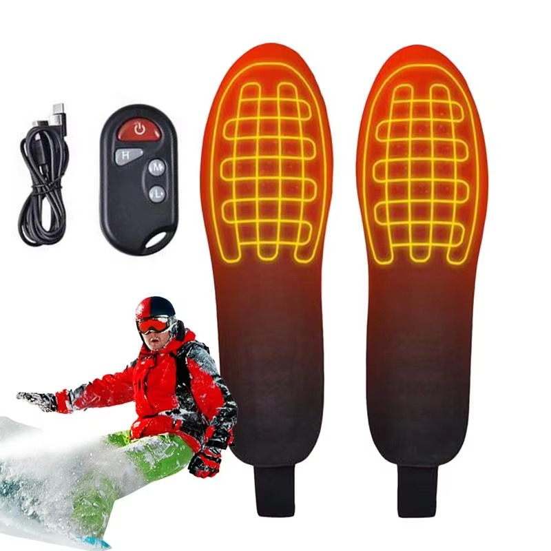 Heated Insoles USB Rechargeable 3 Heat Modes