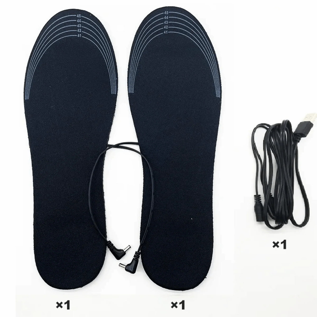 Heated Insoles USB Rechargeable Adjustable Heat Trim To Fit