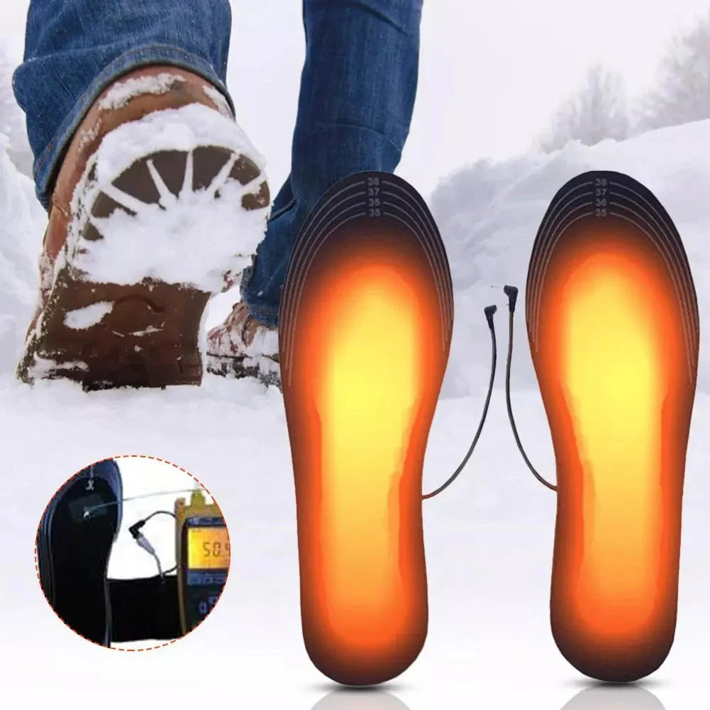 Heated Insoles USB Rechargeable Cut to Fit Adjustable Heat