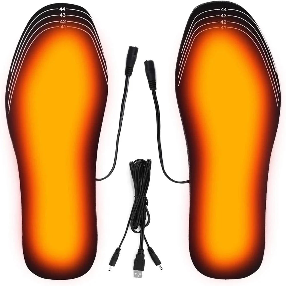 Heated Insoles USB Rechargeable Cut to Fit Adjustable Heat