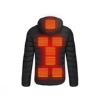Heated Jacket Adjustable Heating Panels Water-Resistant & Breathable