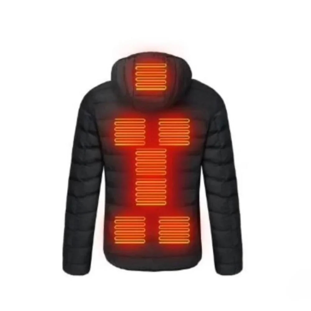 Heated Jacket Adjustable Heating Panels Water-Resistant & Breathable