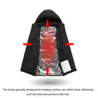 Heated Jacket Adjustable Heating Panels Water-Resistant & Breathable