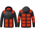 Heated Jacket Quilted Hooded 21-Zone USB-Powered