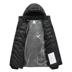 Heated Jacket Quilted Hooded 21-Zone USB-Powered