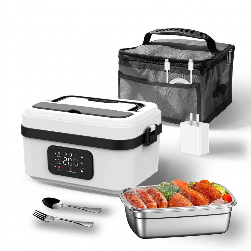 Heated Lunch Box Cordless 12000mAh Leak-Proof