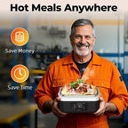 Heated Lunch Box Cordless 12000mAh Leak-Proof