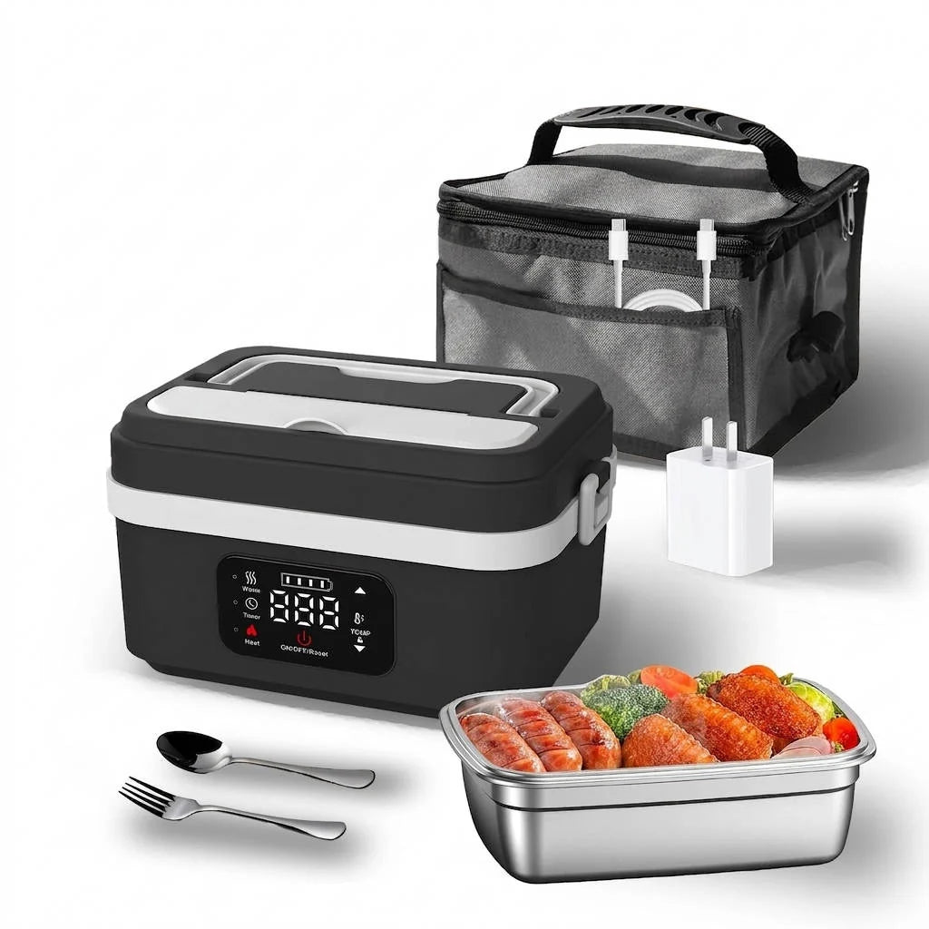 Heated Lunch Box Cordless 12000mAh Leak-Proof