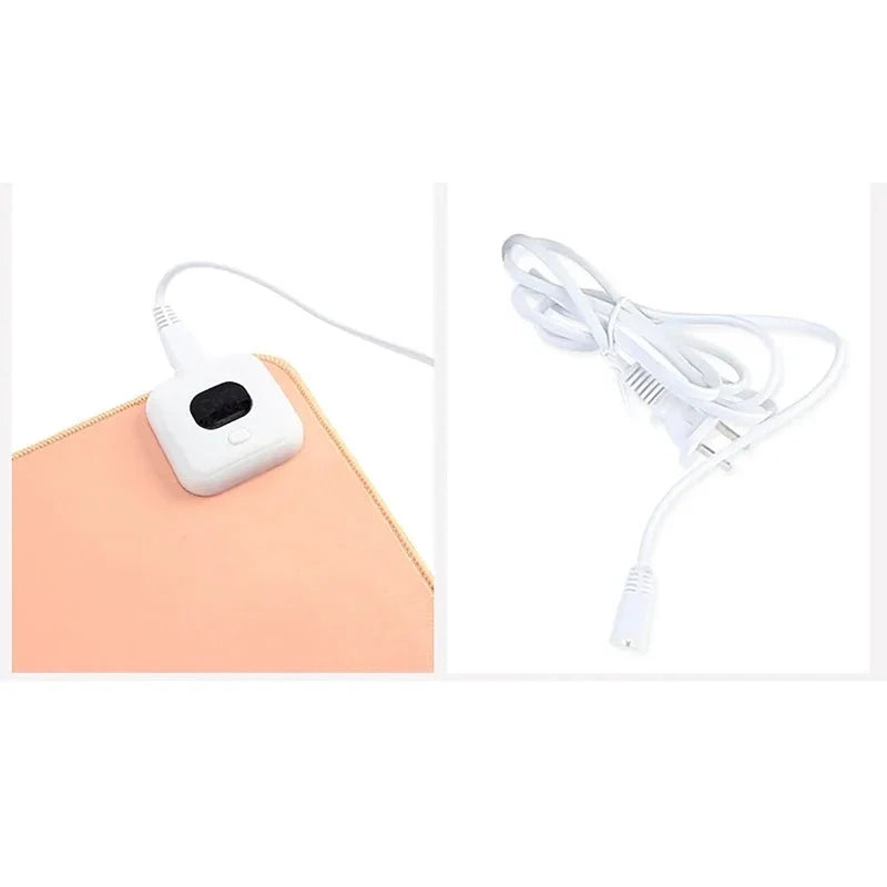 Heated Mouse Pad Adjustable Heat & Auto Shutoff Splash-Resistant
