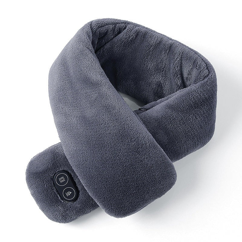 Heated Scarf Fleece-Lined Adjustable Heat