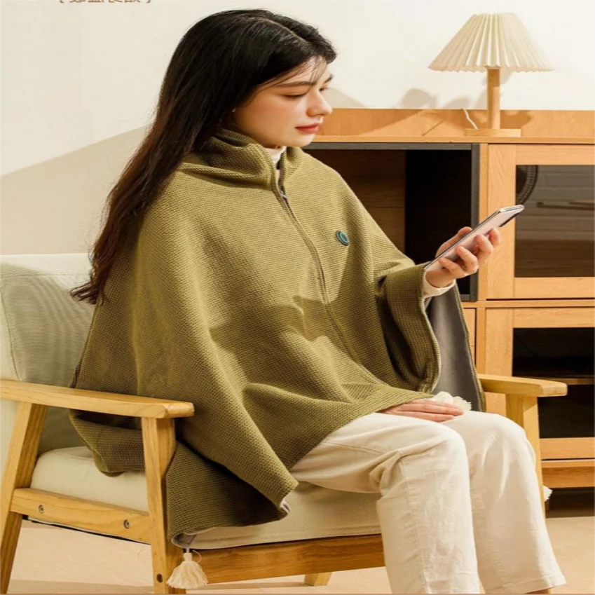Heated Shawl 3 Heat Levels USB-Powered Machine Washable