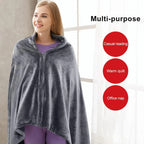 Heated Shawl USB-Powered Instant Heat Removable Fleece