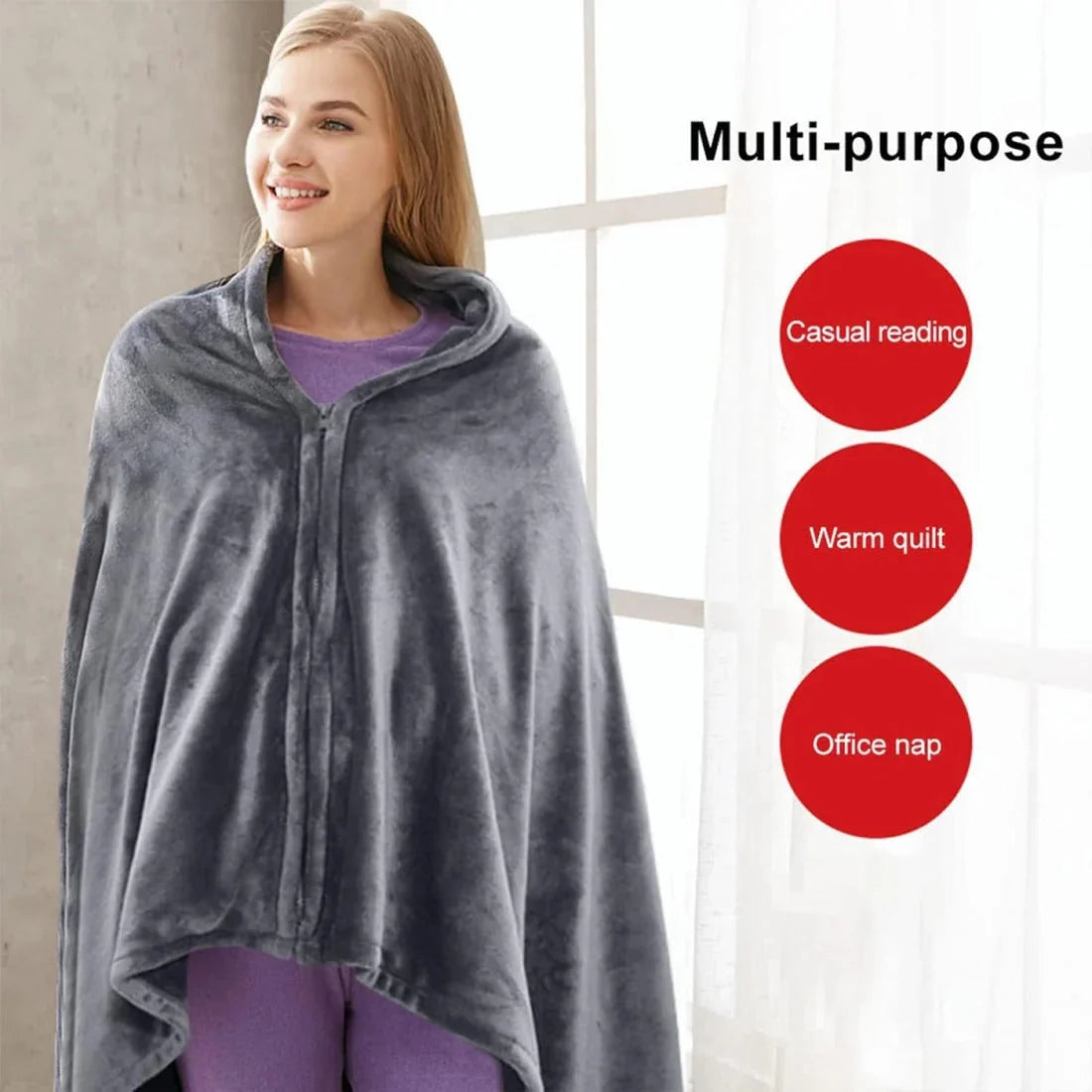 Heated Shawl USB-Powered Machine Washable