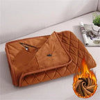 Heated Shawl USB-Powered Soft Fleece & Diamond-Quilted