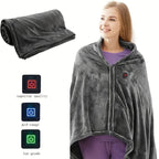 Heated Shoulder Wrap USB-Powered Cotton Fleece Stretch Fit