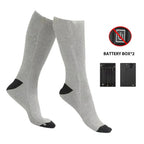 Heated Socks Battery-Powered Cotton-Blend Toe & Sole Heating
