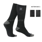 Heated Socks Battery-Powered Cotton-Blend Toe & Sole Heating