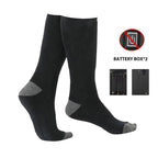 Heated Socks Battery-Powered Cotton-Blend Toe & Sole Heating