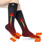 Heated Socks Rechargeable 3 Heat Levels Breathable Polyester Blend