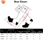 Heated Socks Rechargeable 3 Heat Levels Breathable Polyester Blend