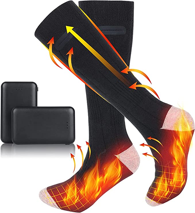 Heated Socks Rechargeable 3 Heat Settings & 8-Hour Warmth
