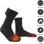 Heated Socks USB-Powered Rapid 3-Second Heat Cotton Blend