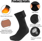 Heated Socks USB-Powered Rapid 3-Second Heat Cotton Blend