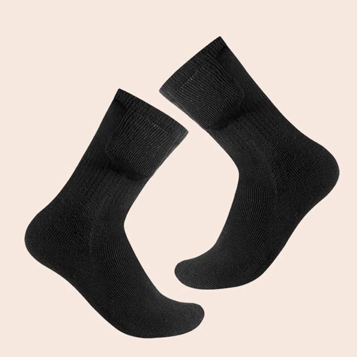 Heated Socks USB-Powered Rapid 3-Second Heat Cotton Blend