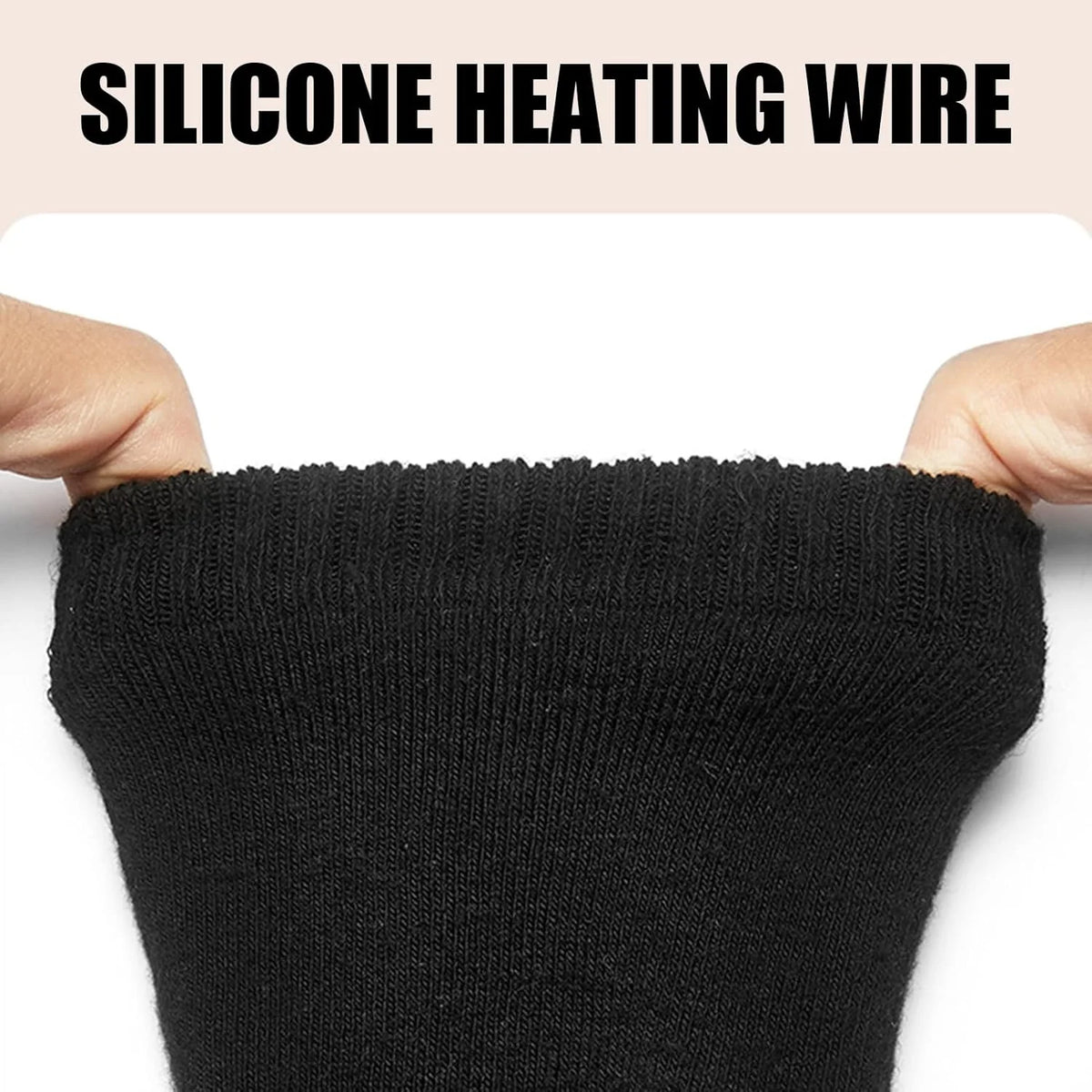 Heated Socks USB-Powered Rapid 3-Second Heat Cotton Blend