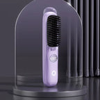 Heated Styling Brush Cordless Ceramic Bristles Scalp Guard