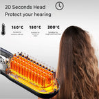 Heated Styling Brush Wireless & Rechargeable Ceramic Plates