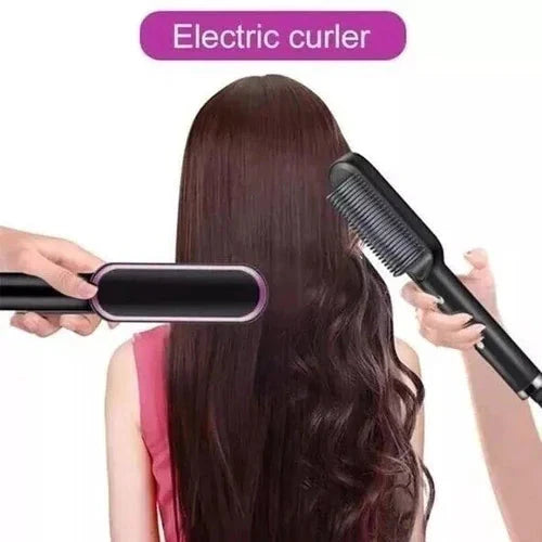 Heated Styling Comb Ion Frizz Control & Adjustable Heat