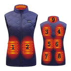 Heated Vest 9 Heating Zones USB-Powered Slim Fit