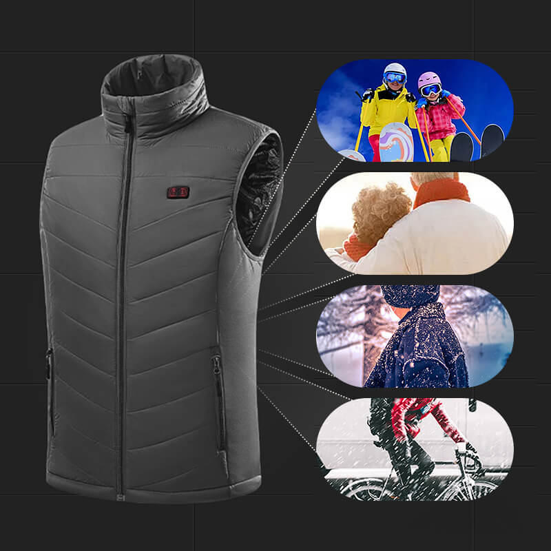Heated Vest Graphene Heating USB Rechargeable & Adjustable Temperature