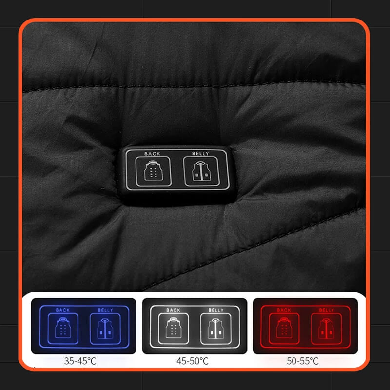 Heated Vest Graphene Heating USB Rechargeable & Adjustable Temperature